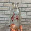 Vintage Quart Milk Bottle Parkside Dairy Gillett Wisconsin 1953