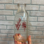 Vintage Quart Milk Bottle Parkside Dairy Gillett Wisconsin 1953