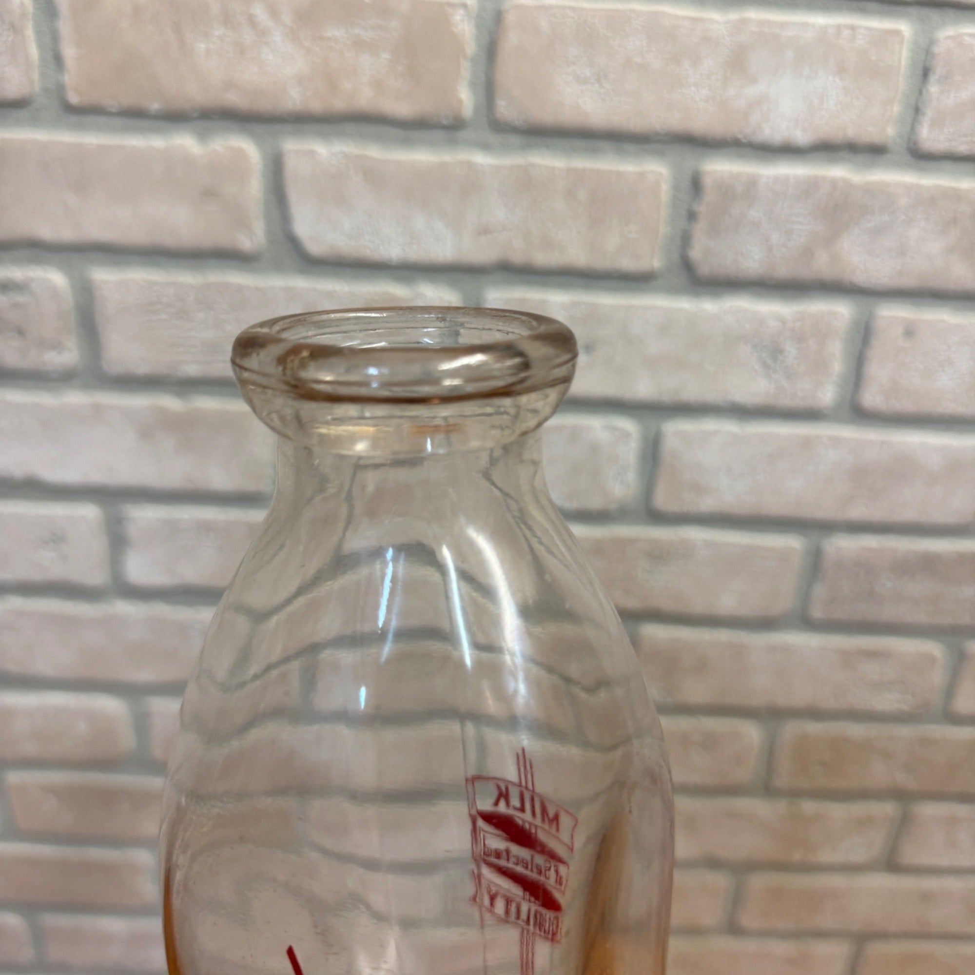 Vintage Quart Milk Bottle Parkside Dairy Gillett Wisconsin 1953