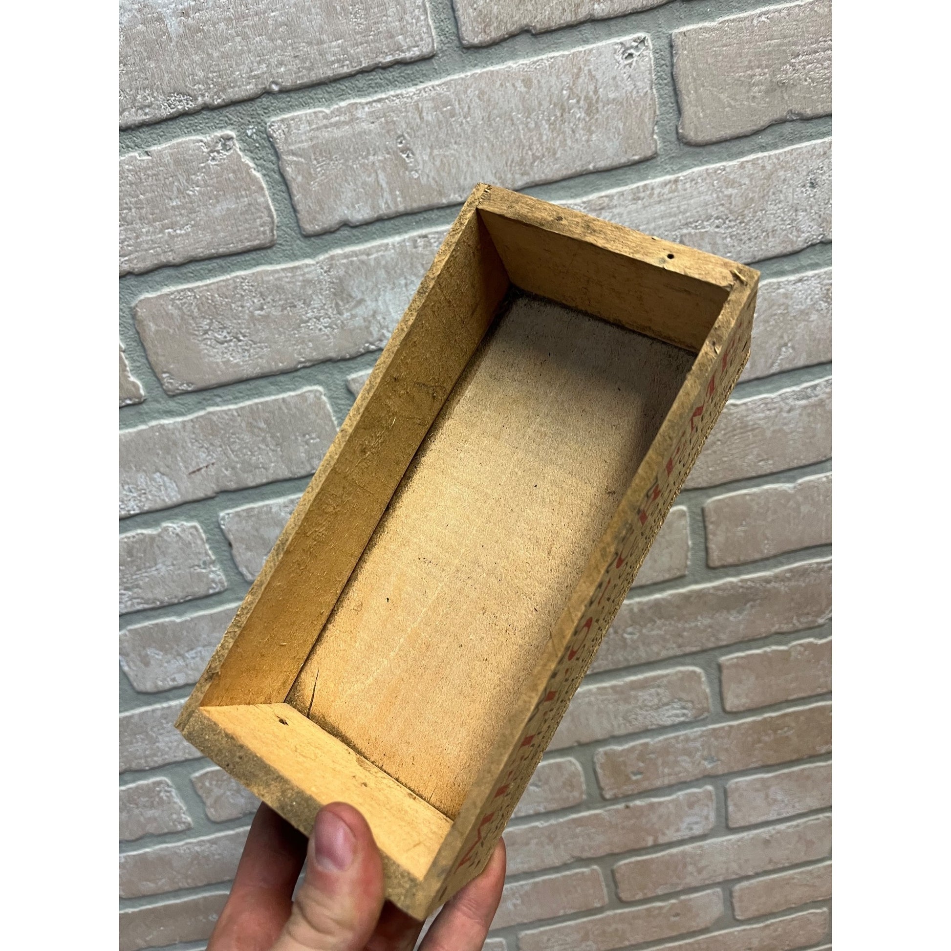 Vintage Wisconsin Cheese Products Mello-Creme 2lb Wooden Box Plymouth Wis WI