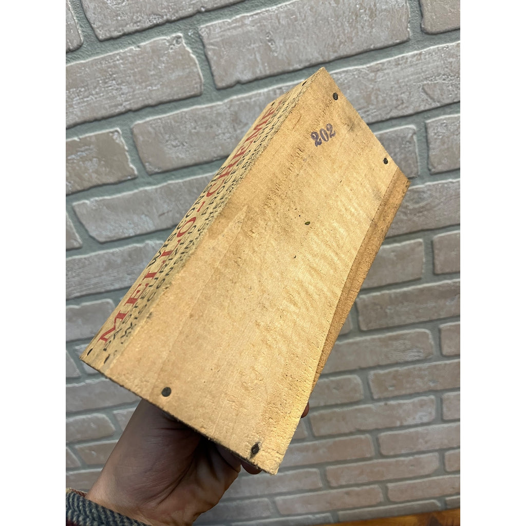 Vintage Wisconsin Cheese Products Mello-Creme 2lb Wooden Box Plymouth Wis WI