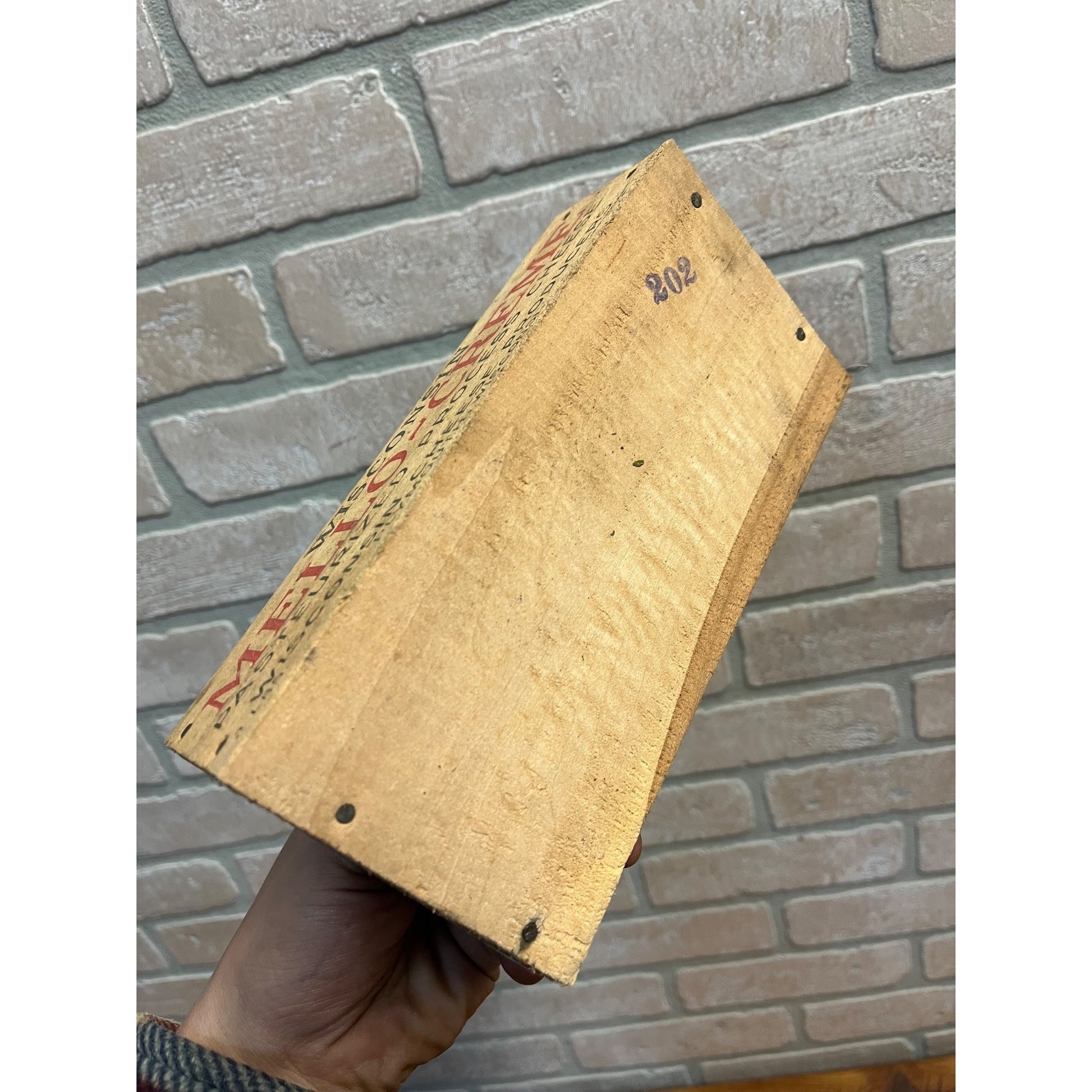 Vintage Wisconsin Cheese Products Mello-Creme 2lb Wooden Box Plymouth Wis WI