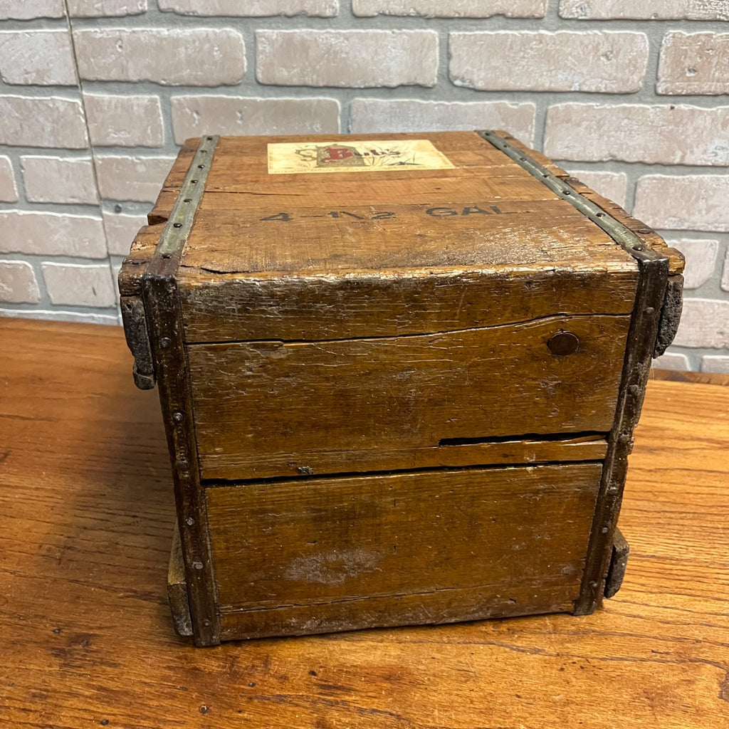 Vintage BUBS BEER Winona MN Picnic Crate Wooden Case for Half Gallon Bottles