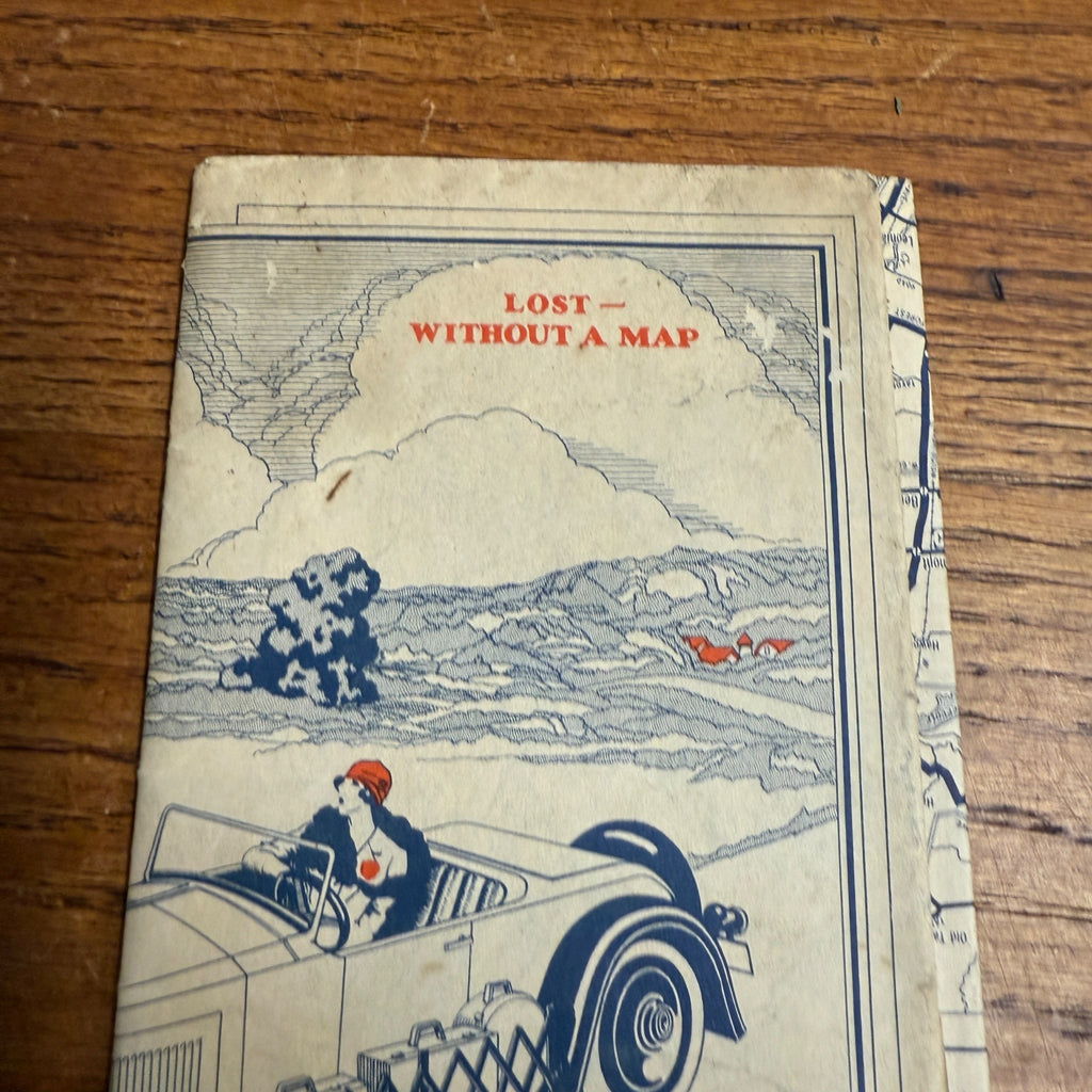 VINTAGE 1929 STANDARD OIL ROAD MAP OF NEW JERSEY