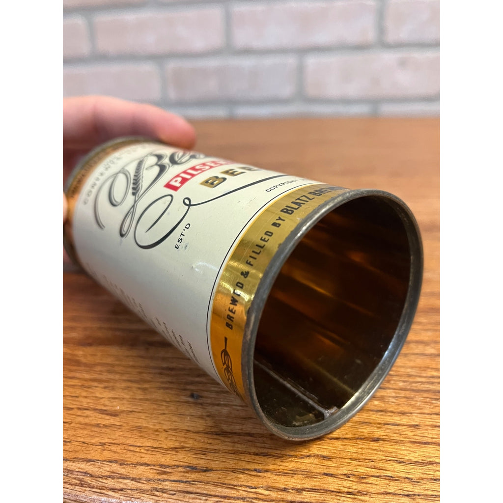 Blatz Pilsner Beer Flat Top Can Milwaukee 1945 - Excellent