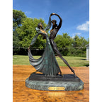Vintage Louis Icart Bronze/Marble "The Tango" Art Statue Sculpture
