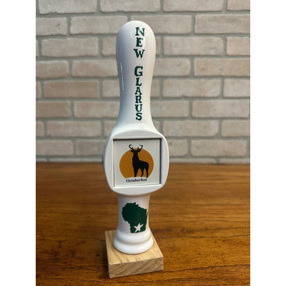 Vintage New Glarus Brewing Co. Oktoberfest Beer Tap Handle Wisconsin