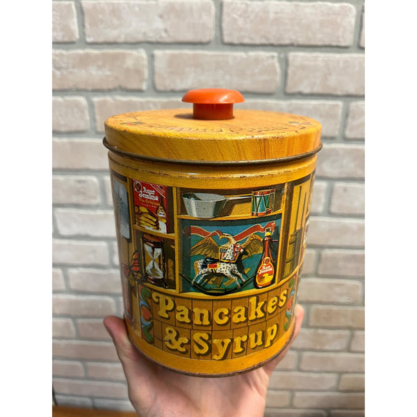 1983 Aunt Jemima Pancake Syrup Tin Americana Kitchen Decor