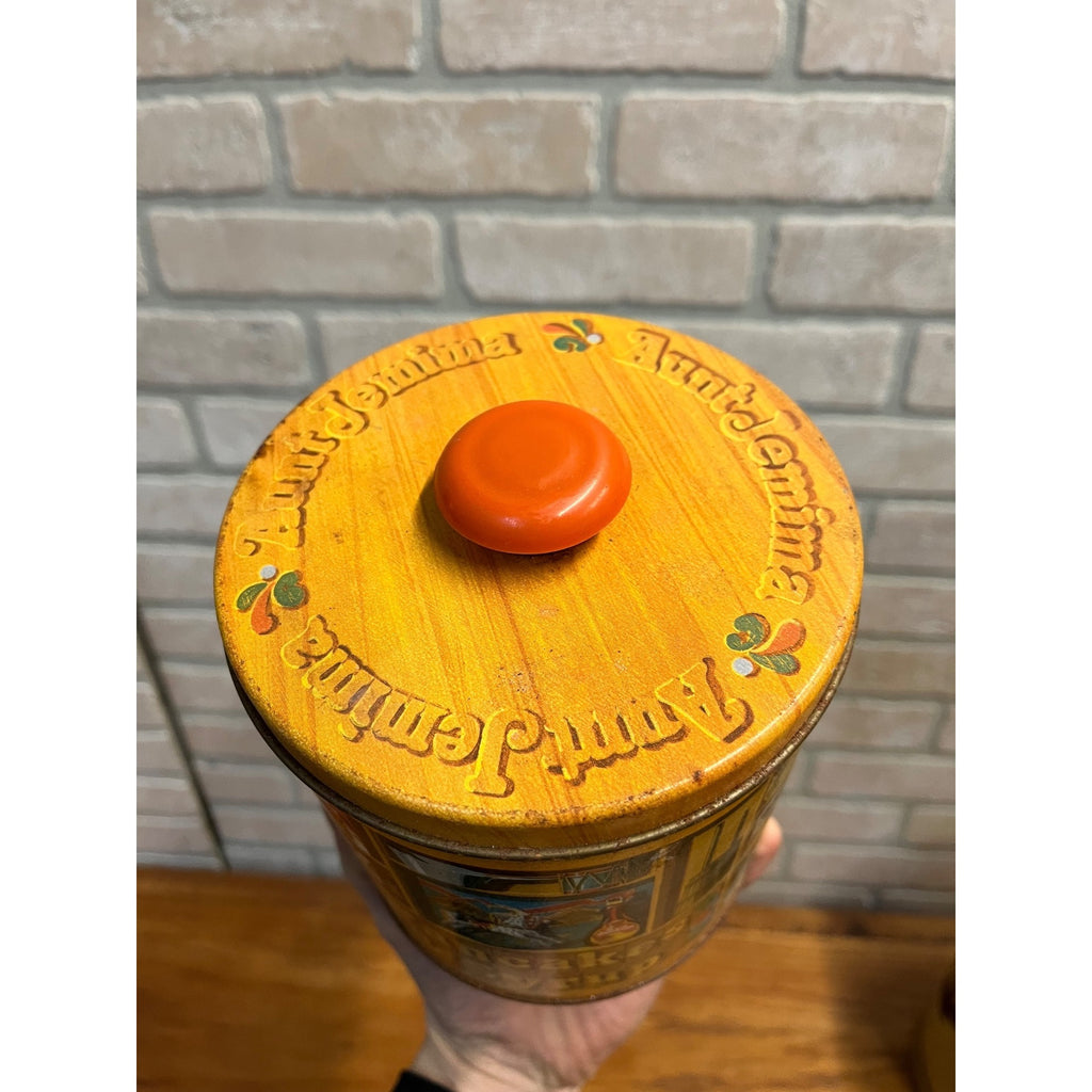 1983 Aunt Jemima Pancake Syrup Tin Americana Kitchen Decor