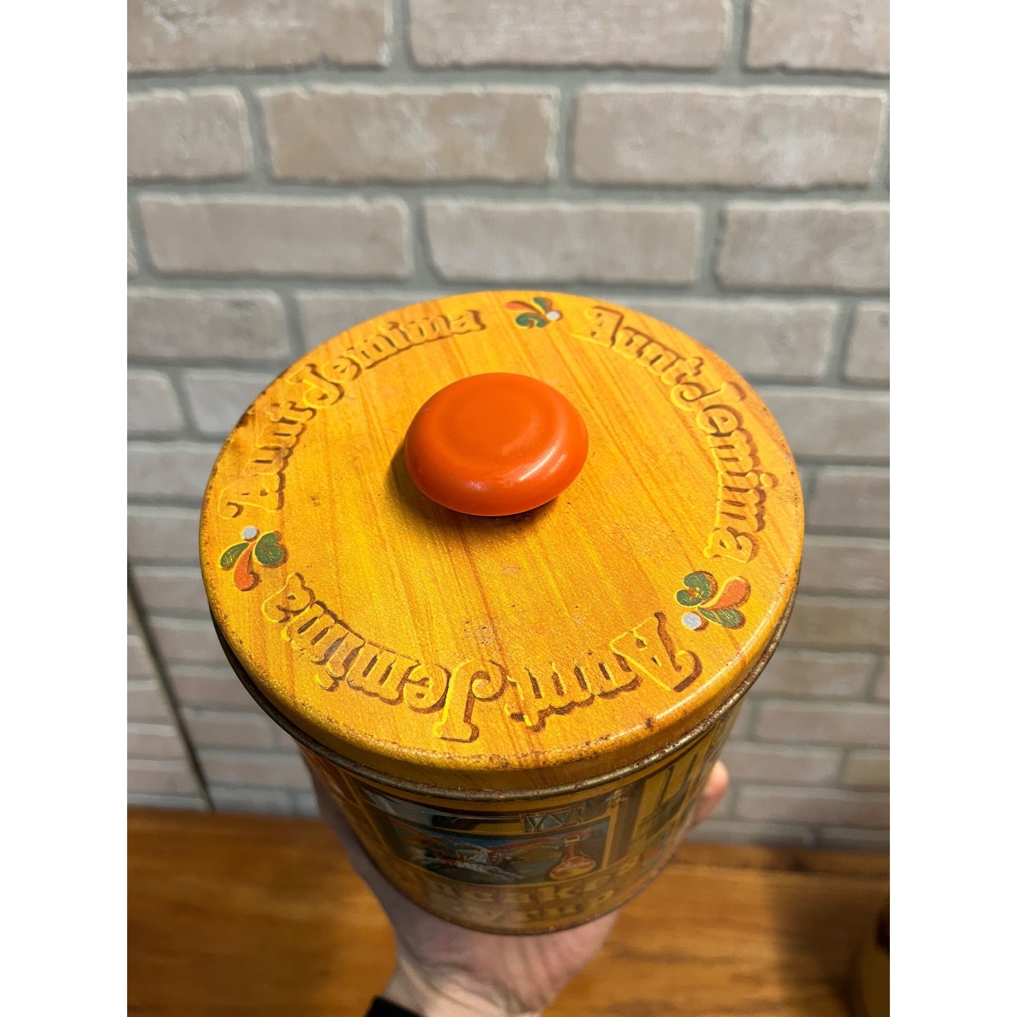 1983 Aunt Jemima Pancake Syrup Tin Americana Kitchen Decor