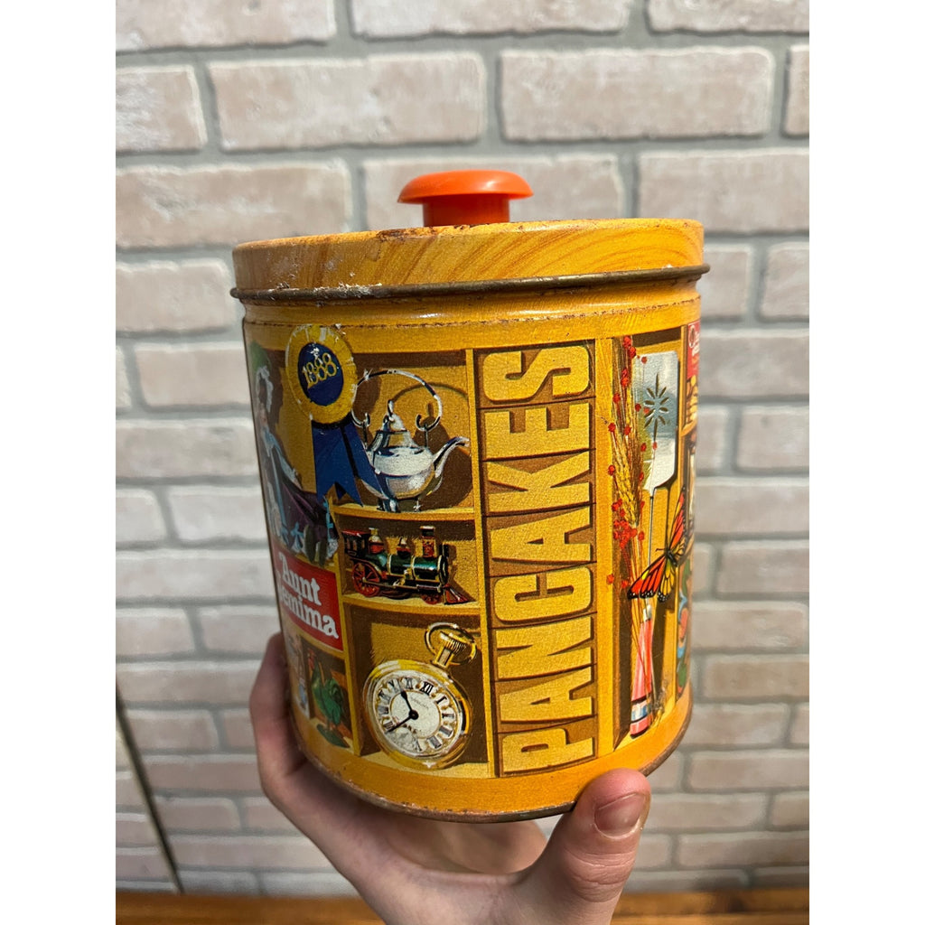 1983 Aunt Jemima Pancake Syrup Tin Americana Kitchen Decor
