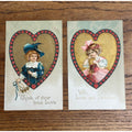 Vintage Ellen Clapsaddle Artist Signed Postcards (2) Valentines Day Series #942