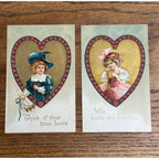 Vintage Ellen Clapsaddle Artist Signed Postcards (2) Valentines Day Series #942