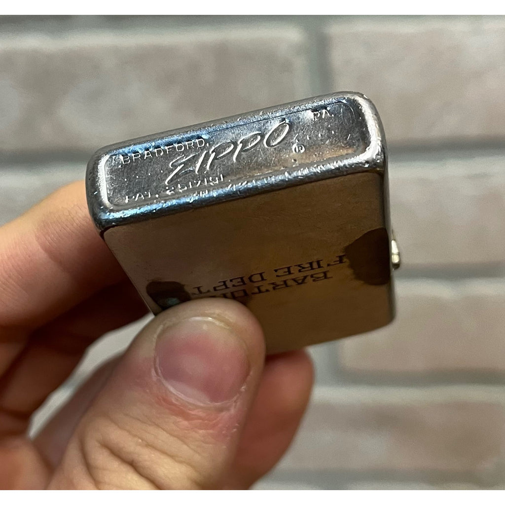Vintage Barton Wisconsin Fire Department ZIPPO Lighter 1957