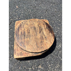 Antique Primitive 1800s Wooden Butcher Block Cutting Board w/ Wood Mallet OOAK