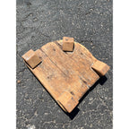 Antique Primitive 1800s Wooden Butcher Block Cutting Board w/ Wood Mallet OOAK