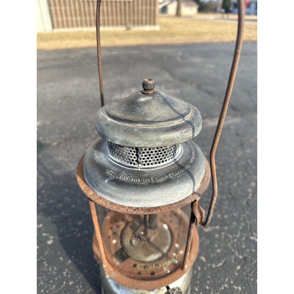 Vintage Coleman Quicklite Model 327 Lantern Lamp Dated 4-29