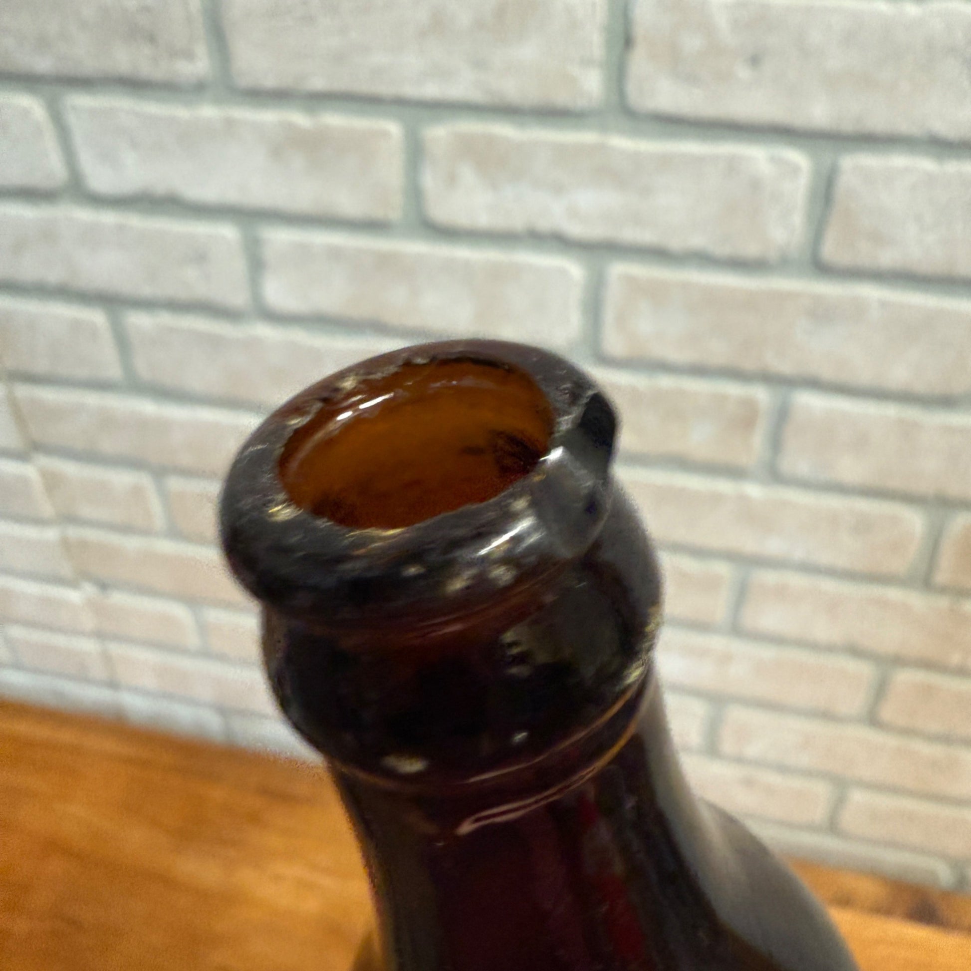 Vintage Campbellsport Bottling Works Amber Brown Beer Bottle Wisconsin WI Wis