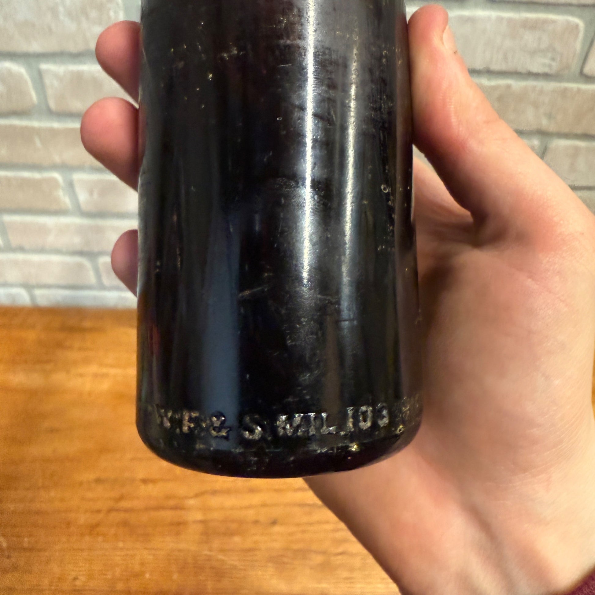 Vintage Campbellsport Bottling Works Amber Brown Beer Bottle Wisconsin WI Wis