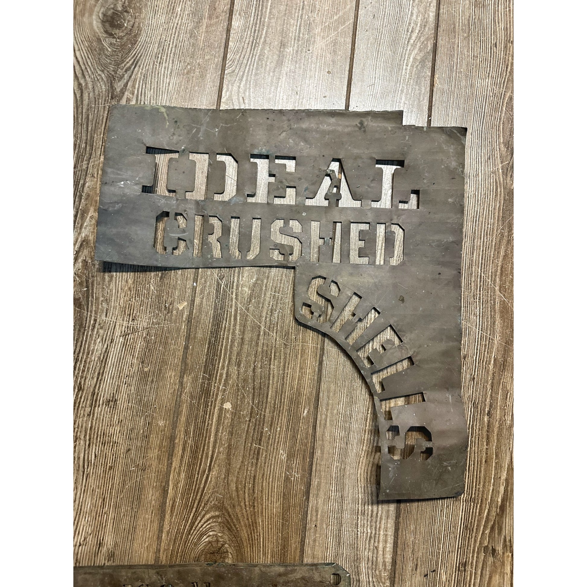 Original WWI Era Red Cross Health Copper Stencil for Wood Crates / Bags