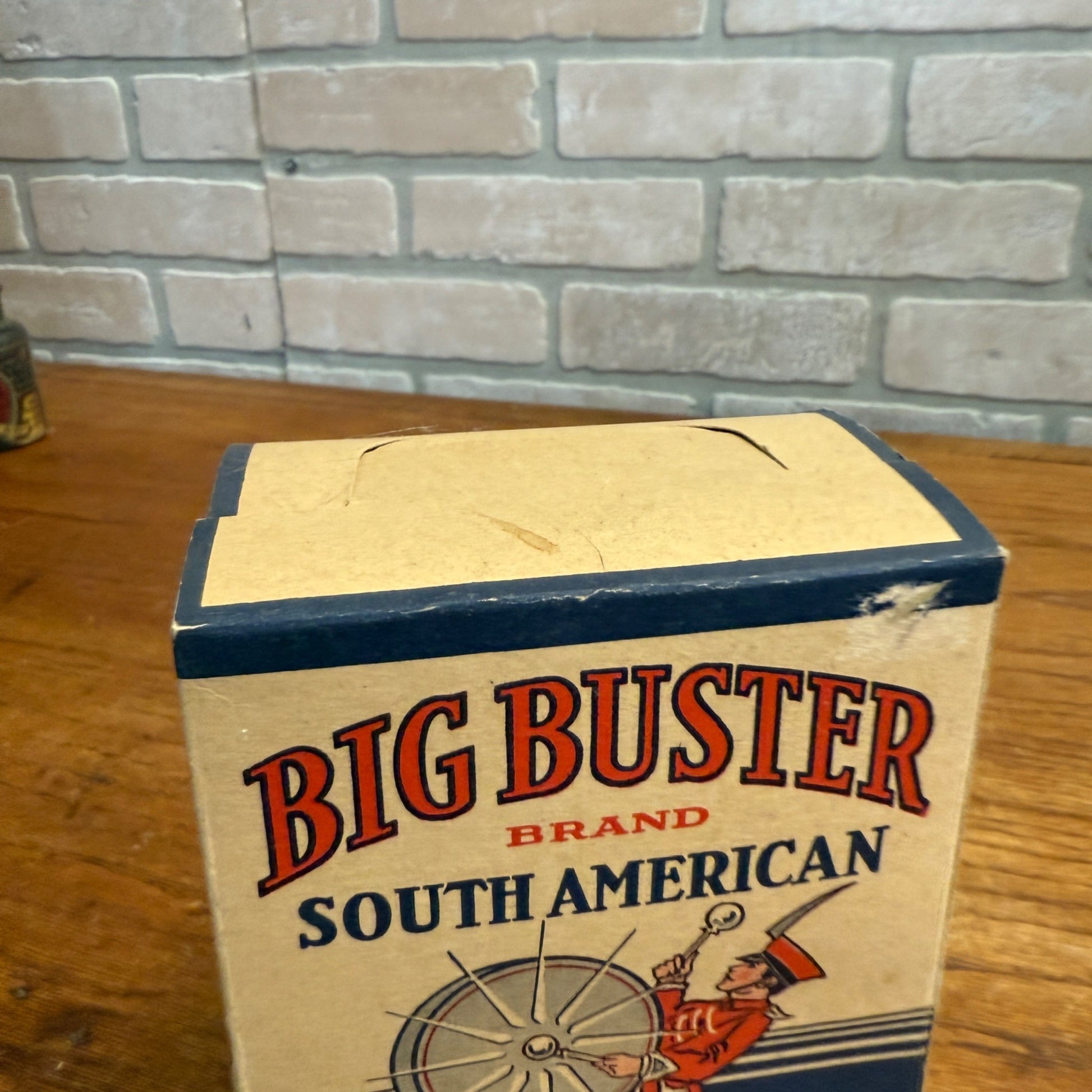 Vintage Big Buster Drummer Popcorn Box Movie Theater Decor Kitchen