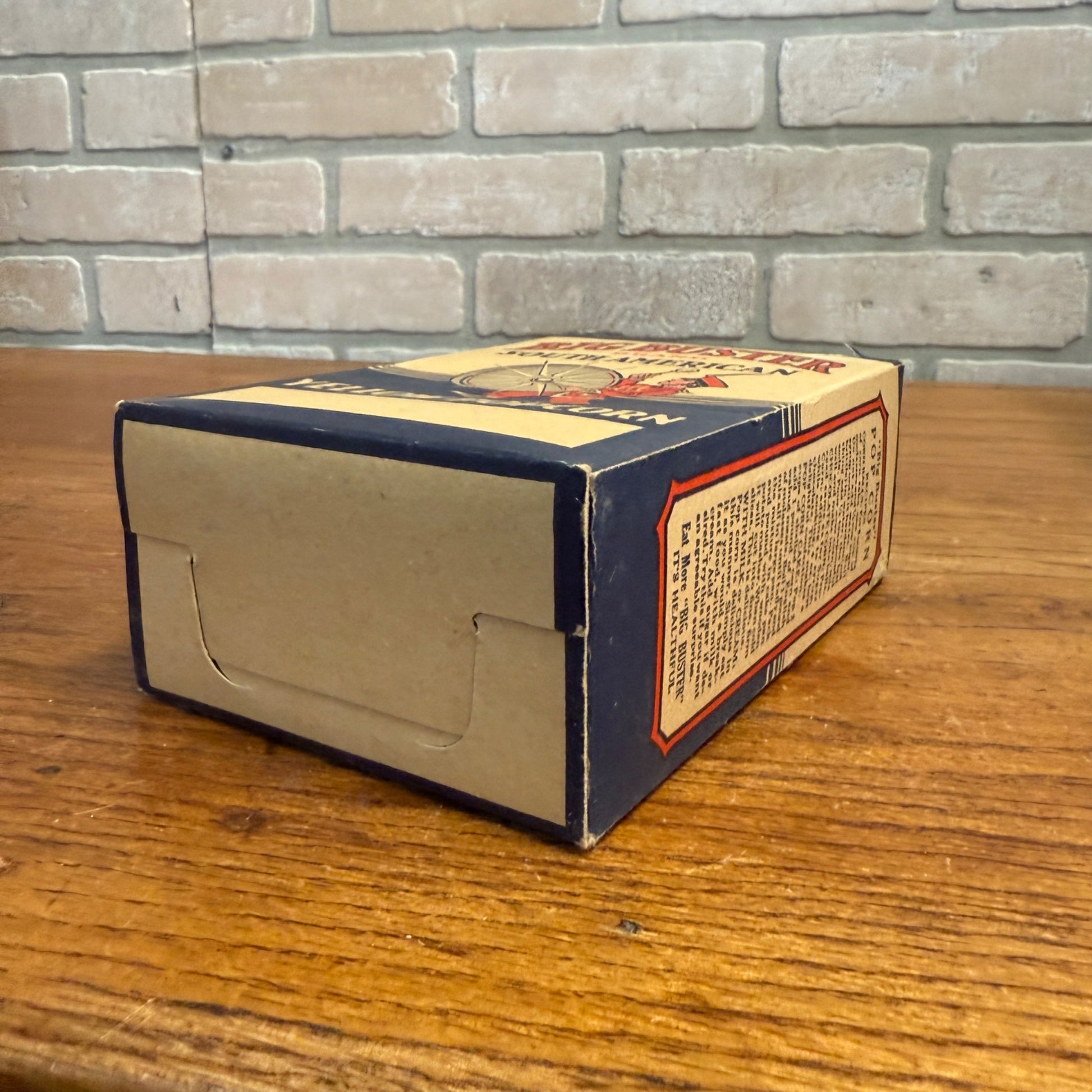 Vintage Big Buster Drummer Popcorn Box Movie Theater Decor Kitchen