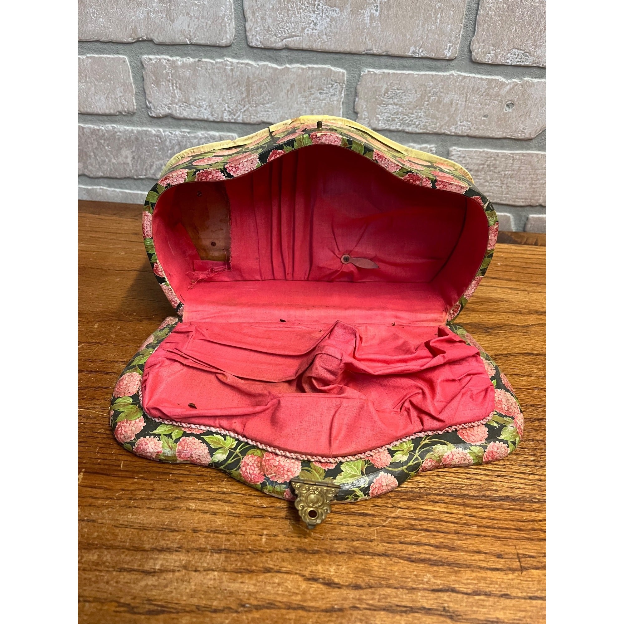 Vintage Antique Victorian Celluloid Vanity Dresser Trinket Box