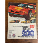 1982 Miller High Life 200 Stock Car Race Souvenir Program Milwaukee Wisconsin