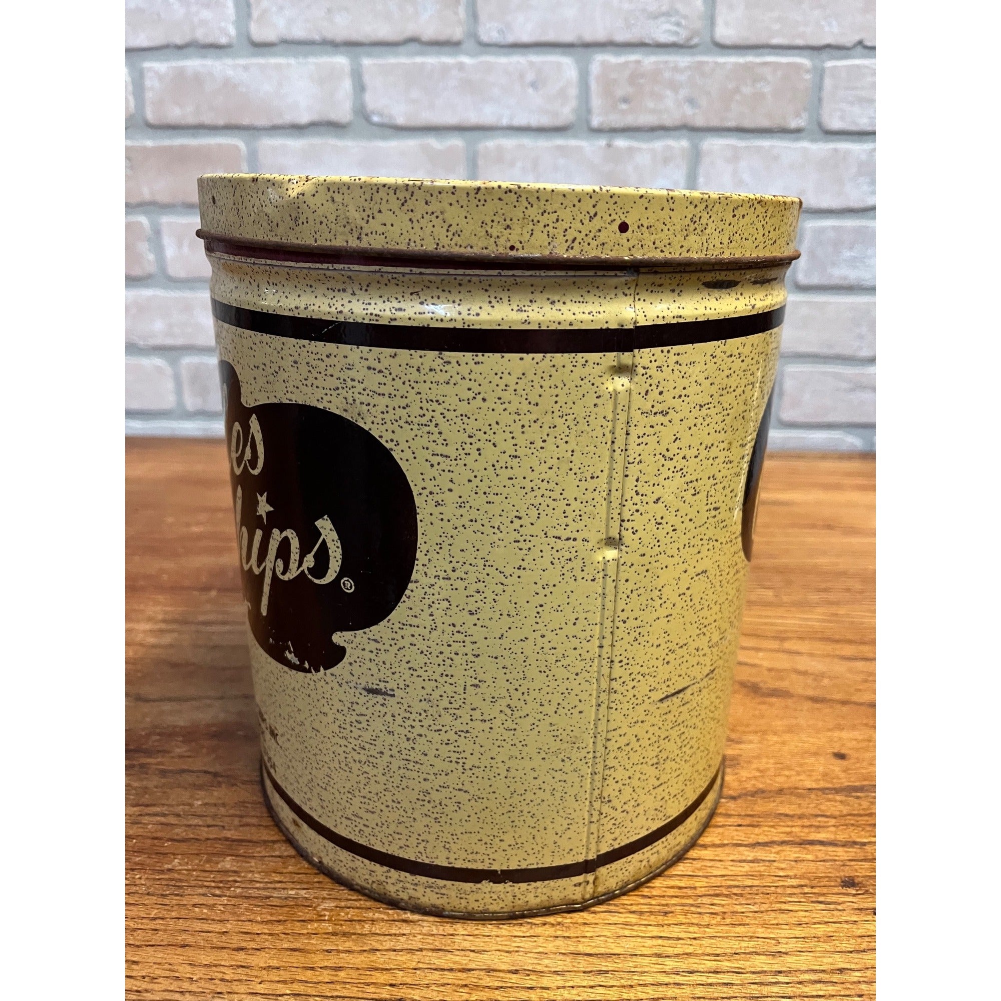Vintage Charles Chips Potato Chip Tin Can Musser's Mountville PA Kitchen Decor