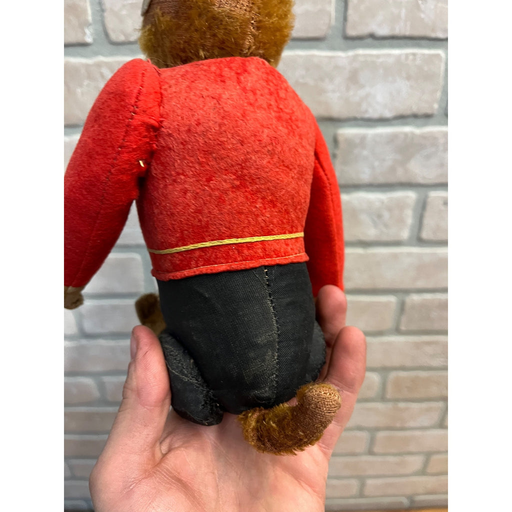 RARE 1920s Antique Mohair Jointed Schuco "Yes No" Bell Hop Mechanical Toy Monkey