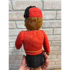 RARE 1920s Antique Mohair Jointed Schuco "Yes No" Bell Hop Mechanical Toy Monkey