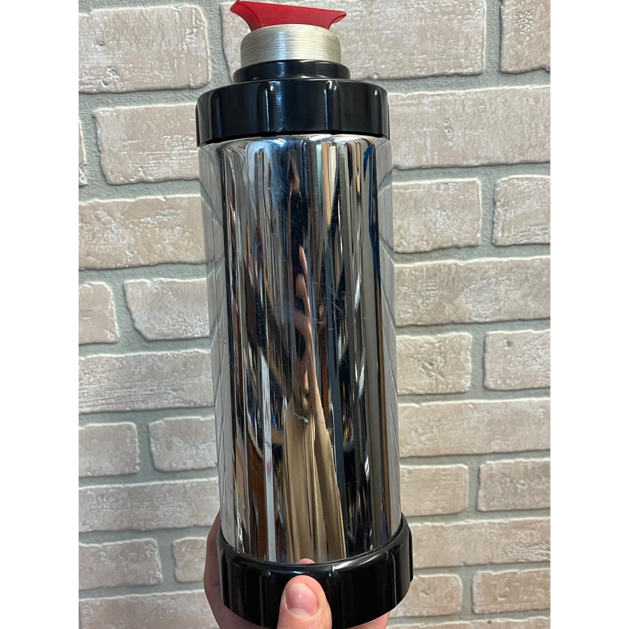 RARE Vintage Kircher West Bend Art Deco Chrome & Bakelite Cocktail Shaker (1934)