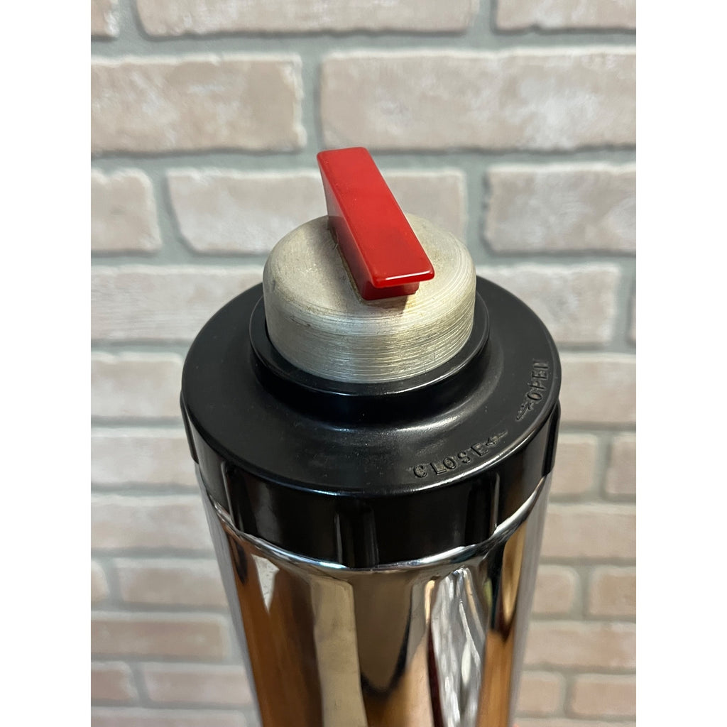 RARE Vintage Kircher West Bend Art Deco Chrome & Bakelite Cocktail Shaker (1934)