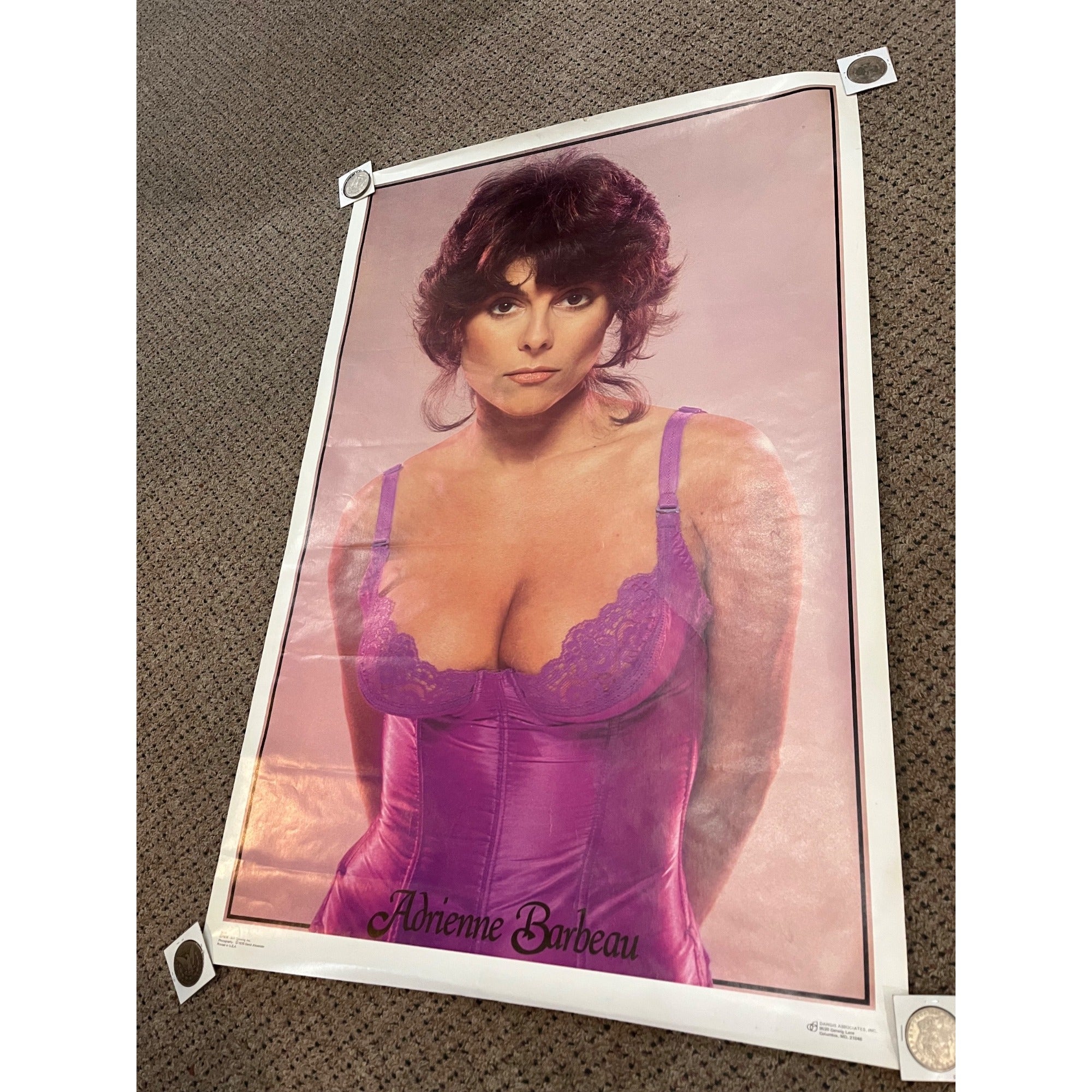 Adrienne Barbeau 1978 Poster Dargis Associates Vintage Original Lingerie Corset