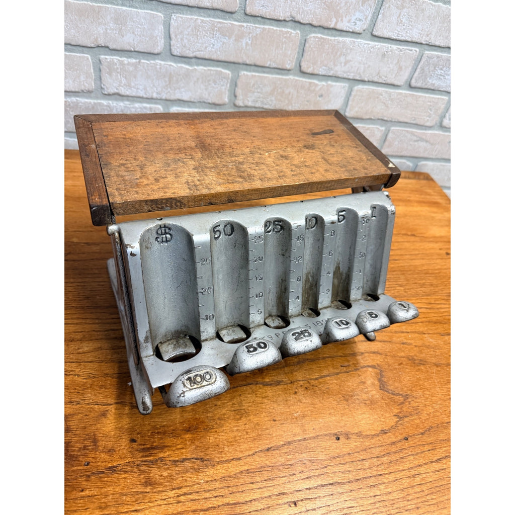 Antique 1890s Staats Money Changer Bank Machine Equipment