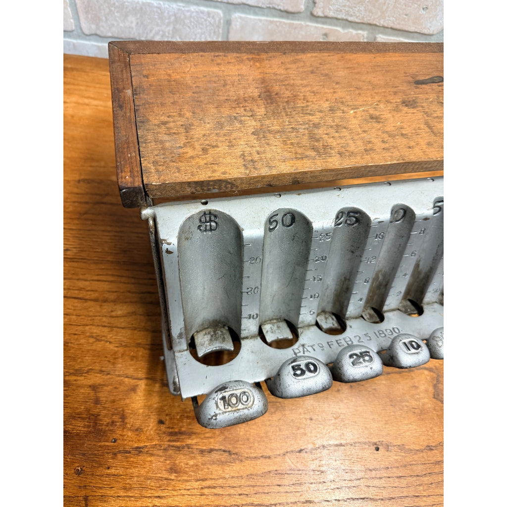 Antique 1890s Staats Money Changer Bank Machine Equipment