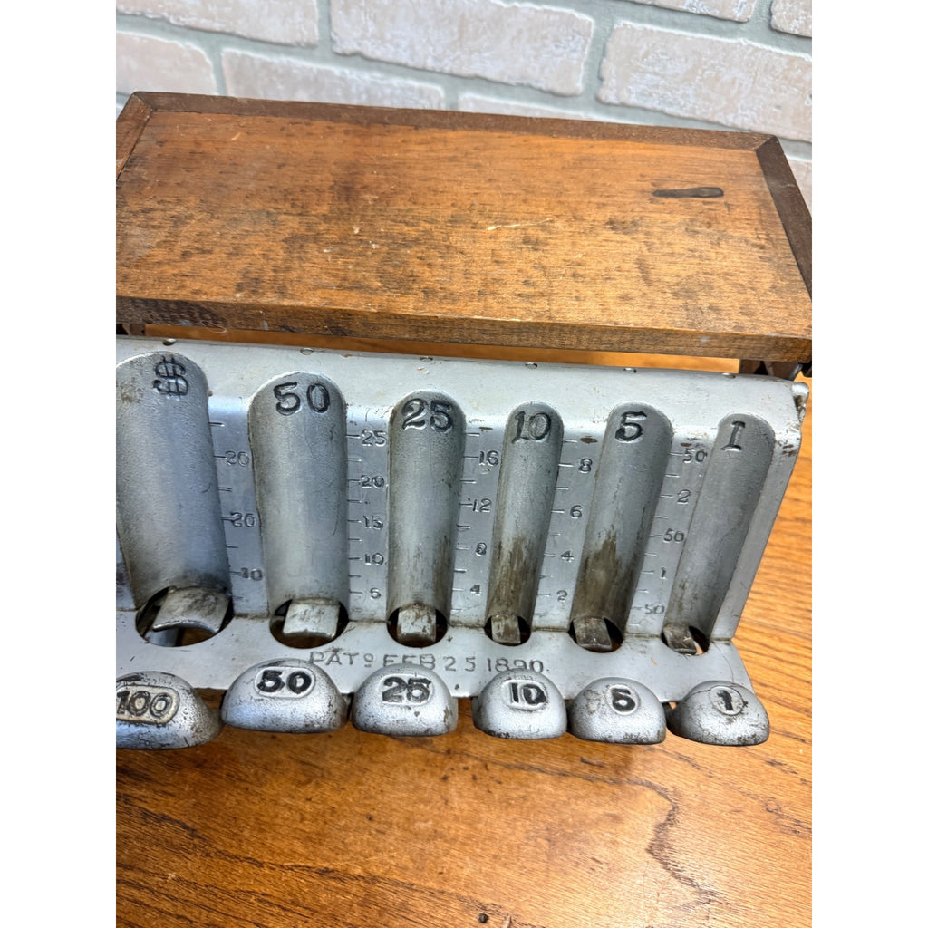 Antique 1890s Staats Money Changer Bank Machine Equipment
