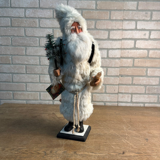 Primitive Santa Claus 23" Illuminated Figure by Joyce Cressi From a Simpler Time