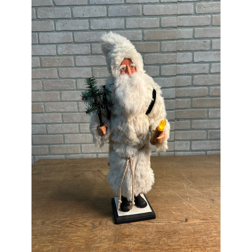 Primitive Santa Claus 23" Illuminated Figure by Joyce Cressi From a Simpler Time