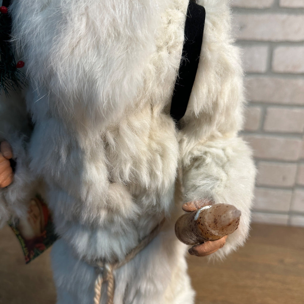 Primitive Santa Claus 23" Illuminated Figure by Joyce Cressi From a Simpler Time