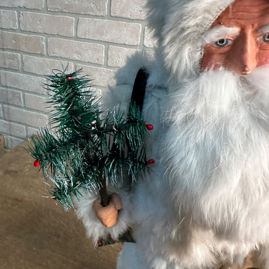 Primitive Santa Claus 23" Illuminated Figure by Joyce Cressi From a Simpler Time