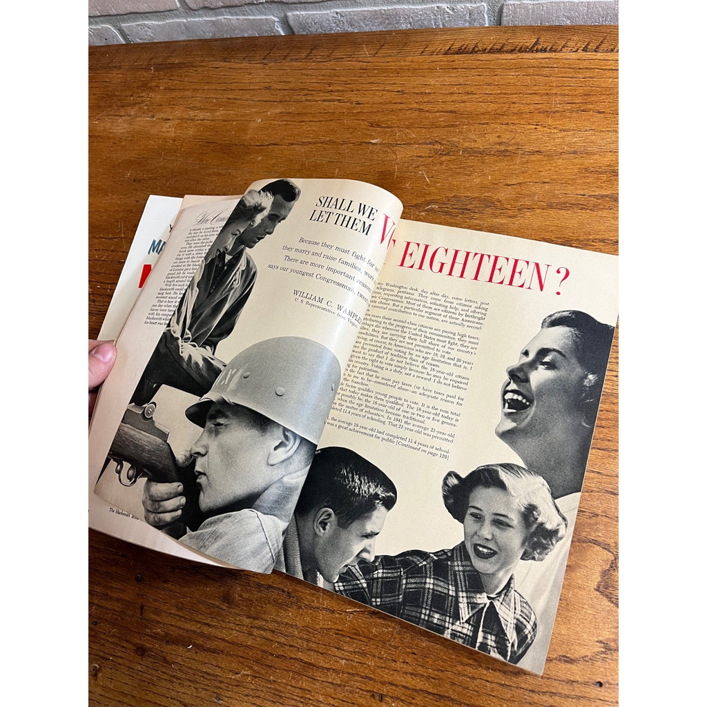 Vintage Woman’s Day Magazine 1953 December Christmas Ads, Cookie Recipes