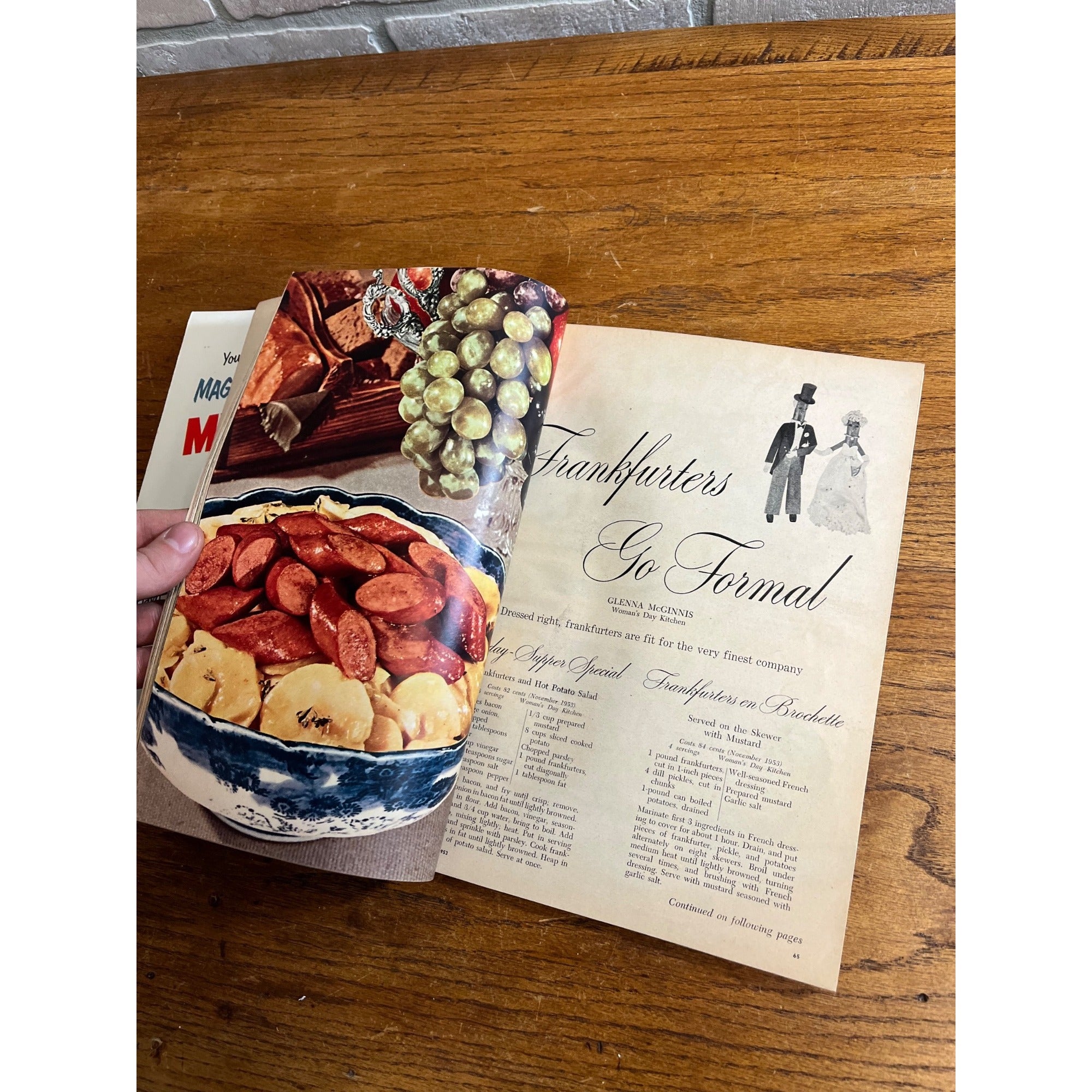 Vintage Woman’s Day Magazine 1953 December Christmas Ads, Cookie Recipes