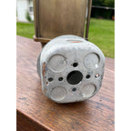 Antique Industrial Brass Nautical Ship's Lantern Wall Sconce CMW Co.