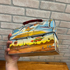 1960 American Thermos Co.Astronaut Space Theme Domed Lunch Box Atomic Age