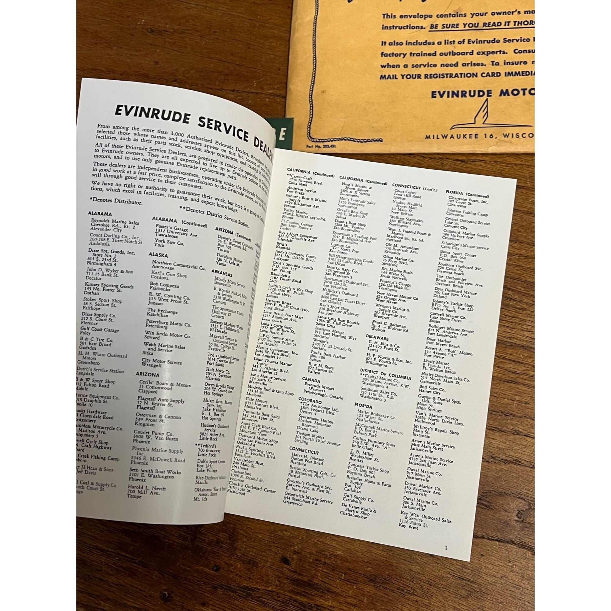 Vintage Evinrude Fleetwin 7.5 Aquasonic Engine Owner's Manual Model