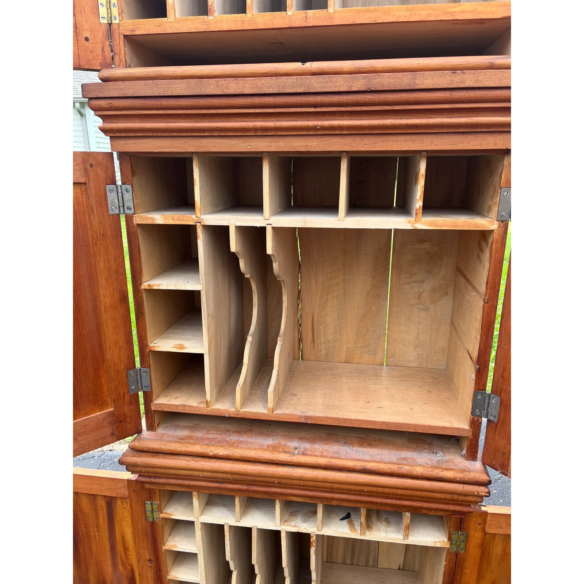Antique Locking Stackable File Cabinets w/ Keys Industrial