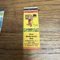 Vintage 1940s Pinup Girl Girlie Matchbook Cover New Hollock Inn Waddington NY