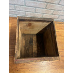 Vintage 1920s Sears Roebuck Co. Tin Grease Oil Can in Original Wood Crate