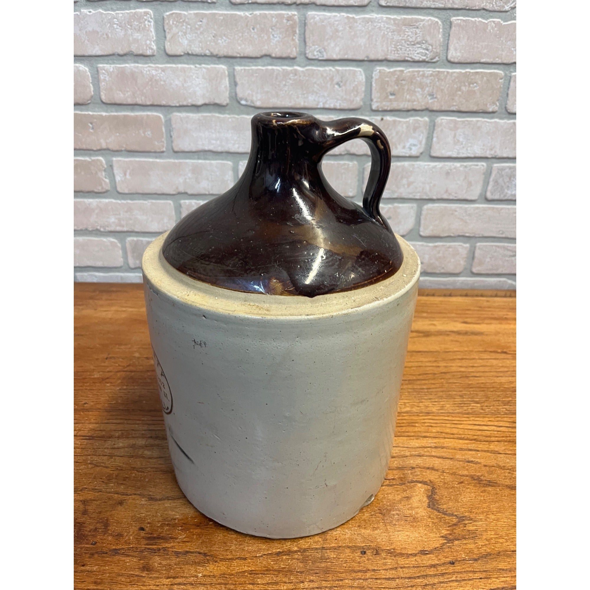 Antique Steuben County Wine Chicago IL Advertising 2 Gallon Stoneware Crock Jug